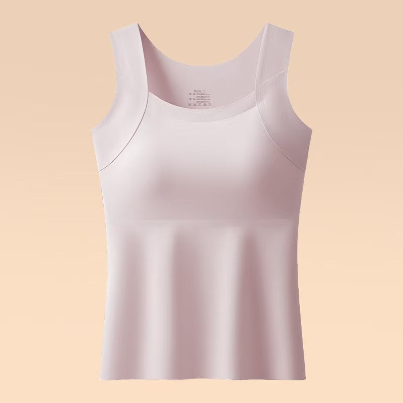 🔥💐Women's U Neck Thermal Tank Tops with Built-In Bra