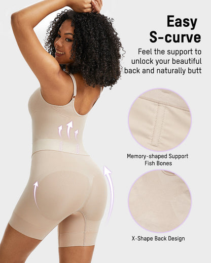 Women's All-in-One Shapewear Bodysuit – Easy-Off Design