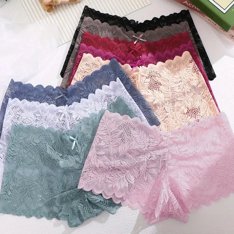 Women’s 8-Pack Sexy V-Waist Lace Cheeky Panties