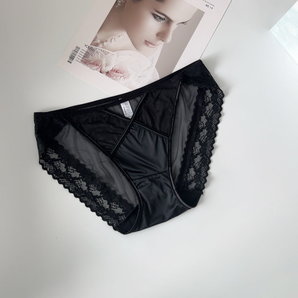 Leopard Heart Lace Panties