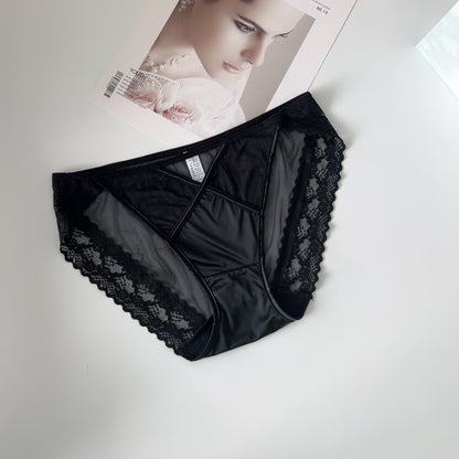 Leopard Heart Lace Panties