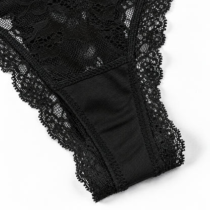 7-Pack Soft Lace Floral Thongs ✨