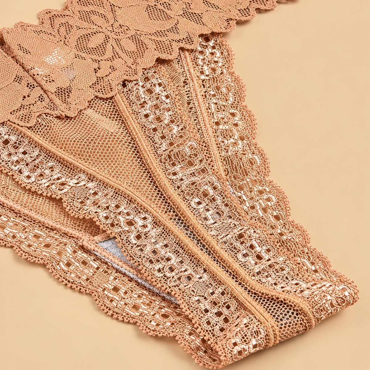 7-Pack Soft Lace Floral Thongs ✨