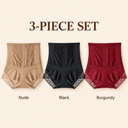 High Waist Lace Tummy Control Briefs