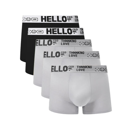 5-Pack Men's Letter Boxer Briefs