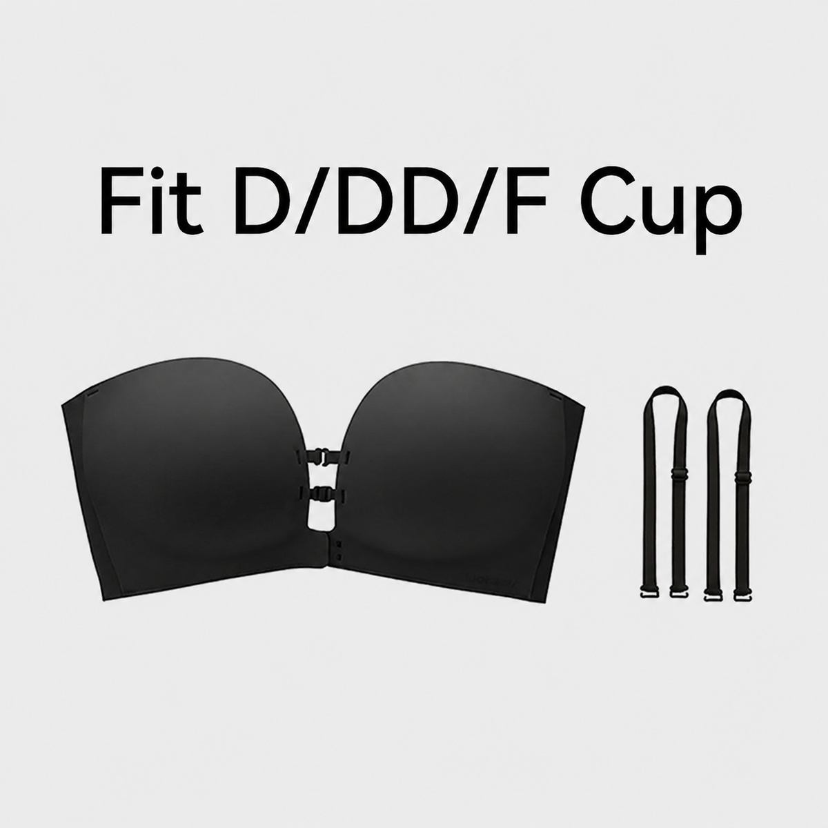 🔥No-Slip Front Closure Push-Up Strapless Bra