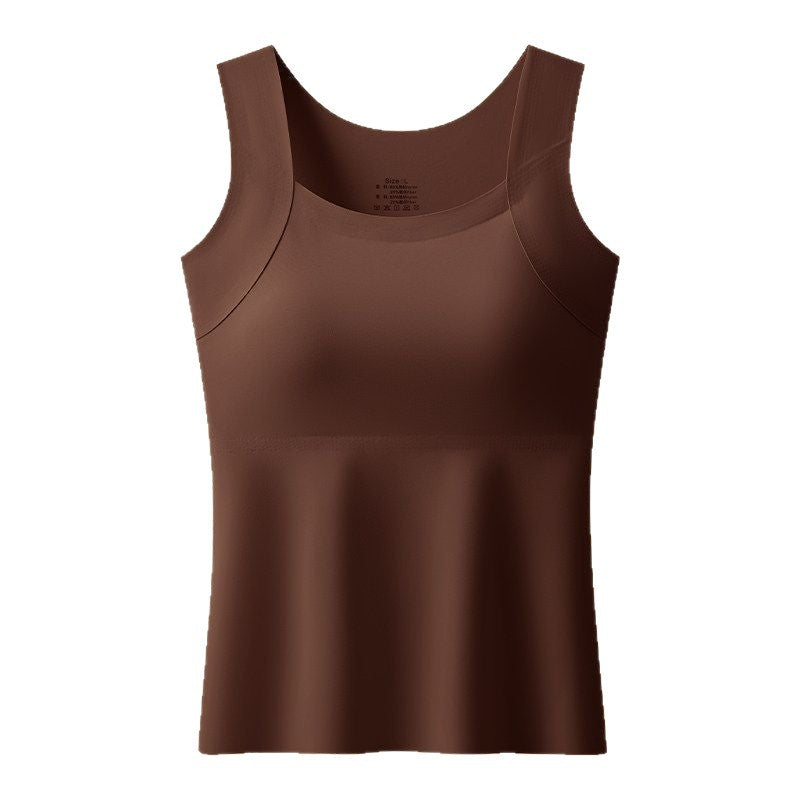 🔥💐Women's U Neck Thermal Tank Tops with Built-In Bra