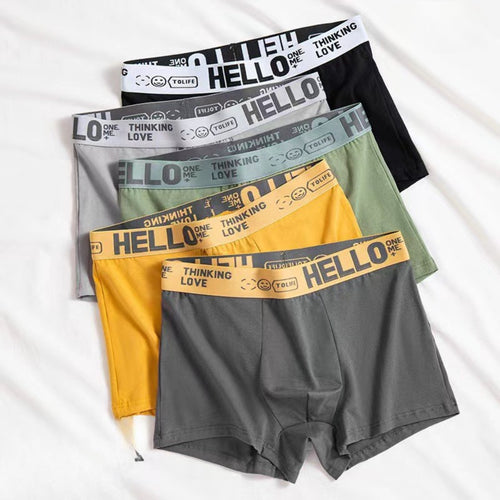 5-Pack Men's Letter Boxer Briefs