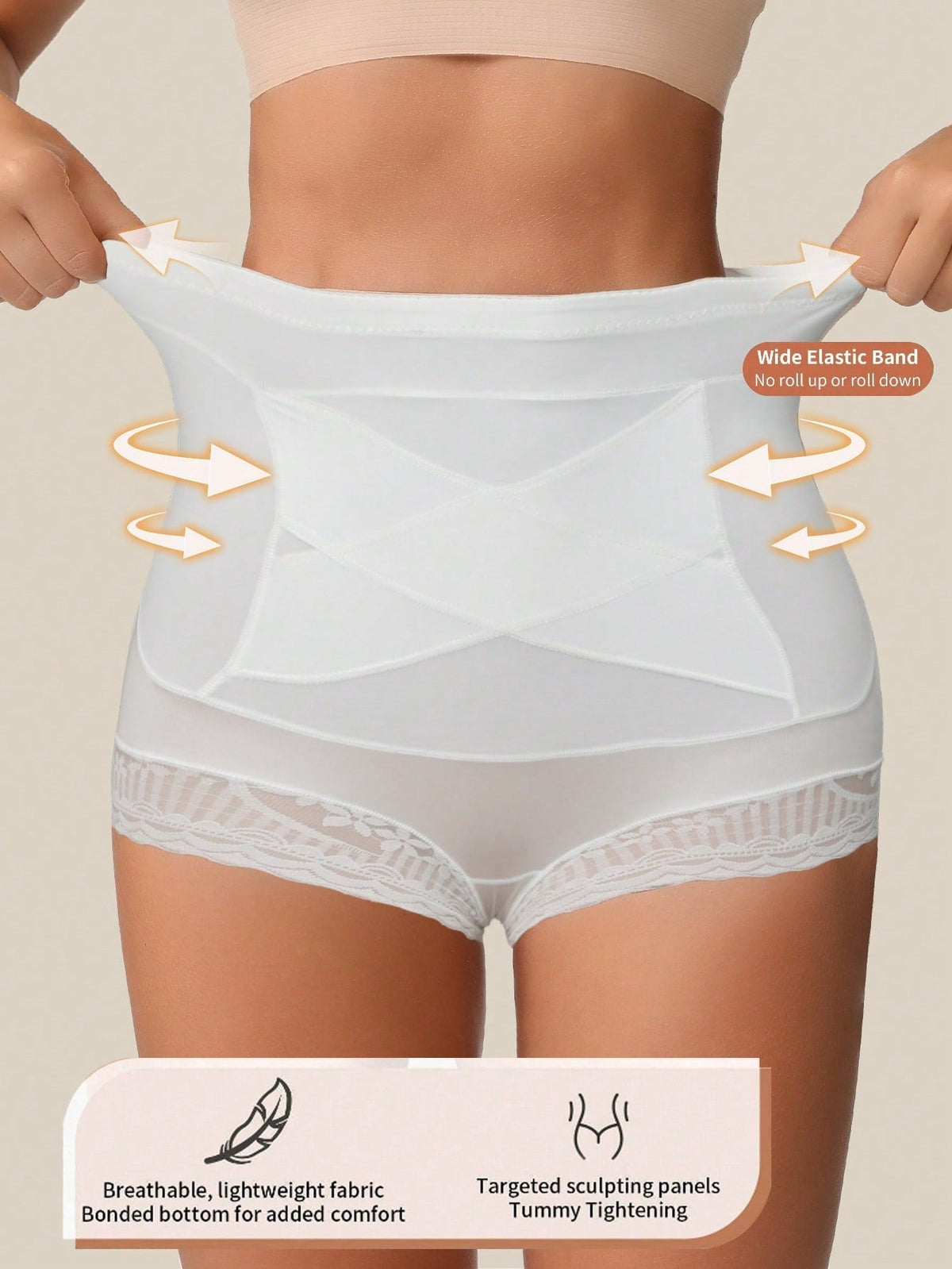 4-Pack High-Waisted Lace Sculpting Panties