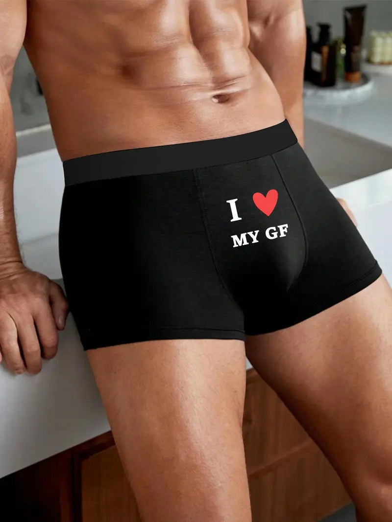 Men's Love Print Boxer Briefs