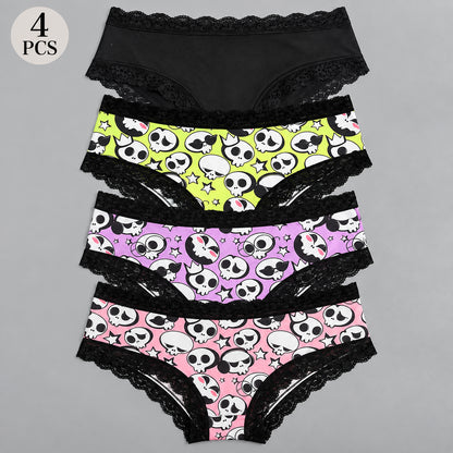 New Arrival Soft Halloween Lace Panties