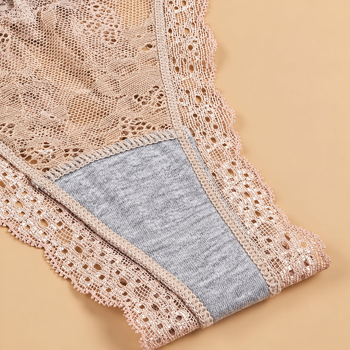 7-Pack Soft Lace Floral Thongs ✨