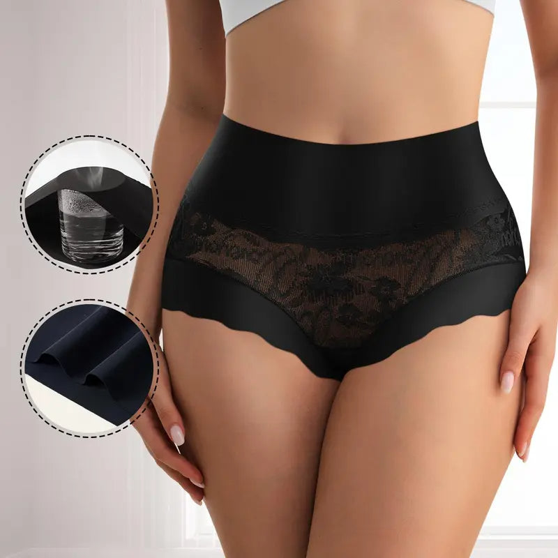 3-Pack Soft Stretch High-Waisted Lace Panties