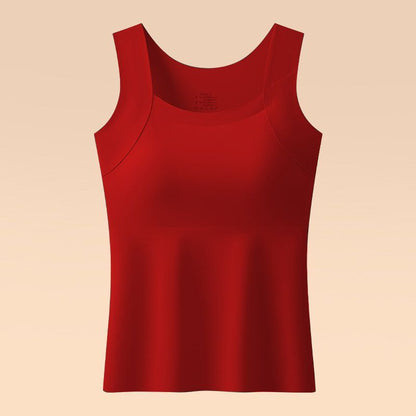 🔥💐Women's U Neck Thermal Tank Tops with Built-In Bra