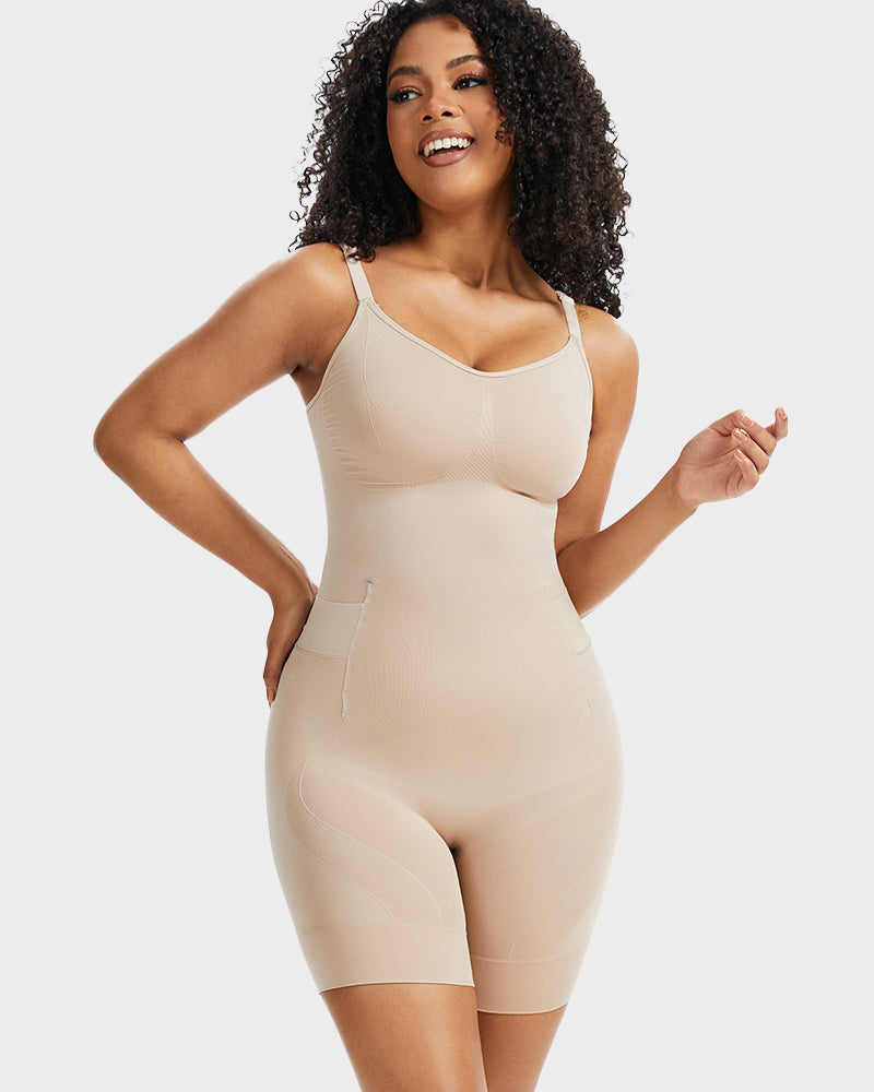 Women's All-in-One Shapewear Bodysuit – Easy-Off Design
