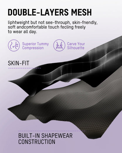 Women's All-in-One Shapewear Bodysuit – Easy-Off Design
