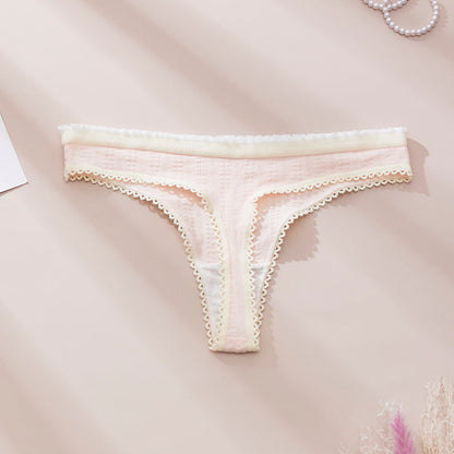 Floral Lace-Trim Bikini Briefs (5-Pack)