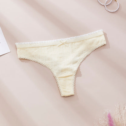 Floral Lace-Trim Bikini Briefs (5-Pack)