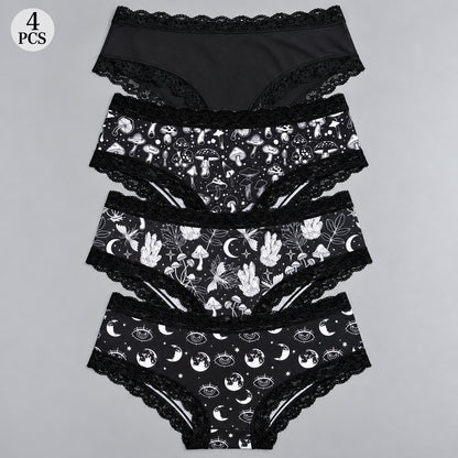 New Arrival Soft Halloween Lace Panties