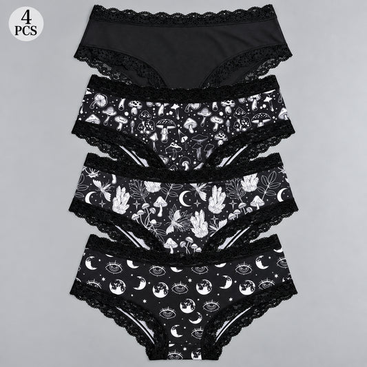 New Arrival Soft Halloween Lace Panties