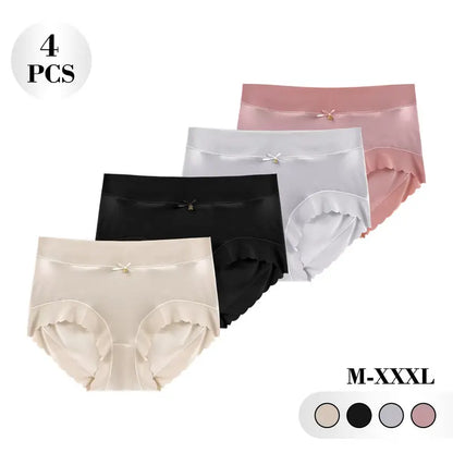 6-Pack Seamless Mid Waist Cotton Panties
