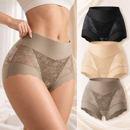 3-Pack Soft Stretch High-Waisted Lace Panties