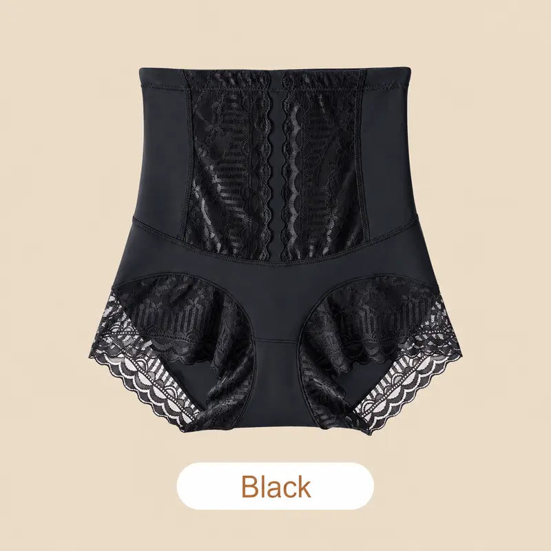 High Waist Lace Tummy Control Briefs
