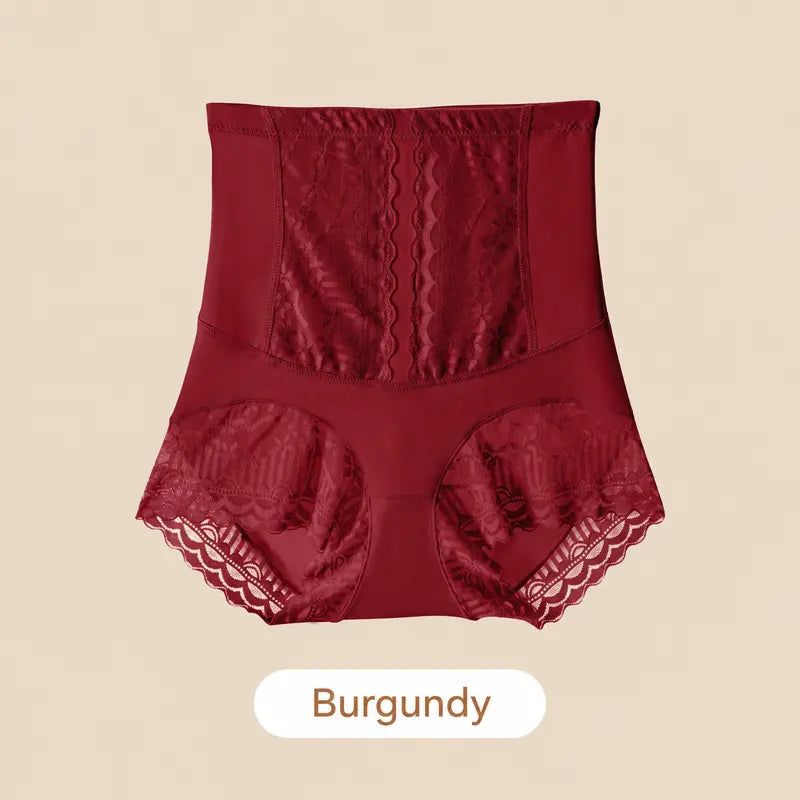 High Waist Lace Tummy Control Briefs