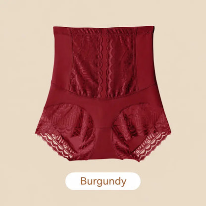 High Waist Lace Tummy Control Briefs