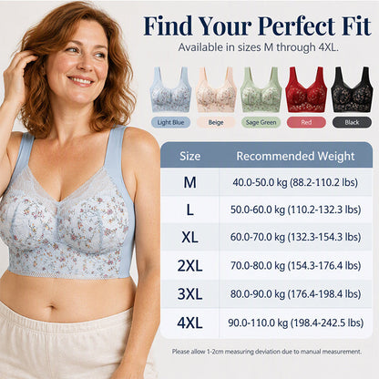 💕Women’s Floral Lace Wireless Stretch Bralette