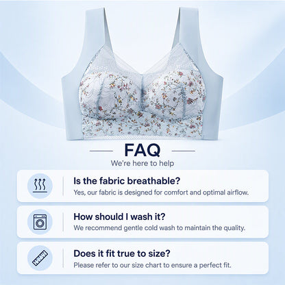 💕Women’s Floral Lace Wireless Stretch Bralette